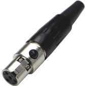 Switchcraft Tini-QG Mini XLR 4-Pin Female Cable Mount (Nickel, Silver)