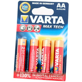 Varta Alkaline Maxi-Tech AA Battery - (4 Pack)