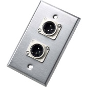 Neutrik 203M 1-Gang Male 3-Pin XLR Wall Plate