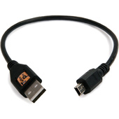 Tether Tools TetherPro USB 2.0 A Male to Mini-B 5 Pin (Black, 1')