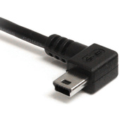 Tether Tools 12" (30.48 cm) TetherPro Mini-B USB 2.0 Left Angle Cable (Black)