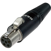 Neutrik RT5FC-B TINY XLR Female Cable Connector (5-Pole)