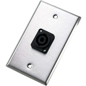 Neutrik 104L Single Gang Wallplate with Male Receptacle