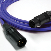 Canare L-4E6S Star Quad XLRM to XLRF Microphone Cable - 100' (Blue)