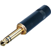 Neutrik NYS228BG 3-Pole Stereo 1/4" Plug (Black)
