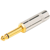 Neutrik NYS224G Mono 2-Pole 1/4" Phone Plug (Gold Plated Contact)