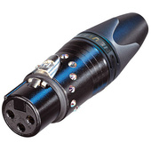 Neutrik NC3FXX-B-CRYSTAL 3-Pole Female XLR Cable Connector