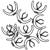 Rycote - Pack of 10 Universal Standard Lyres (Black)