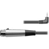 Hosa XVM-115F Stereo Mini Angled Male to 3-Pin XLR Female Cable - 15'