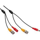 Pearstone BNC Extension Cable with Power for CCTVs - 25'