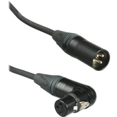 Kopul Premium Performance 3000 Series XLR M to Angled XLR F Microphone Cable - 1.5' (0.45 m), Black