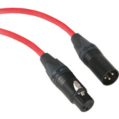 Kopul Premium Performance 3000 Series XLR M to XLR F Microphone Cable - 10' (3.0 m), Red