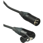 Kopul Premium Performance 3000 Series XLR M to Angled XLR F Microphone Cable - 20' (6.1 m), Black