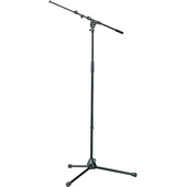 K&M 210/9 Tripod Microphone Stand with Telescoping Boom (Black)