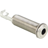 Switchcraft 1/4" Mono 2 Conductor Thick Panel Mount Jack with Cable Clamp (Nickel Finish)