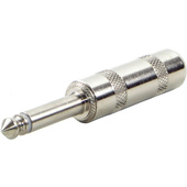 Switchcraft 285L - 1/4" Mono Cable Plug With Nickel Metal Handle