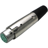 Switchcraft A Series 5-Pin XLR Female Cable Mount (Nickel, Silver)