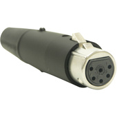 Switchcraft A Series 6-Pin XLR Female Cable Mount (Black, Silver)