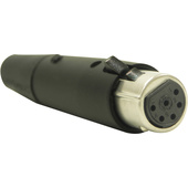 Switchcraft A Series 6-Pin XLR Female Cable Mount (Black, Gold)