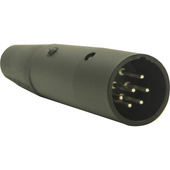 Switchcraft A Series 6-Pin XLR Male Cable Mount (Black, Silver)