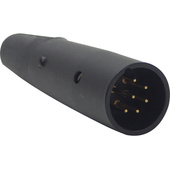 Switchcraft A Series 6-Pin XLR Male Cable Mount (Black, Gold)