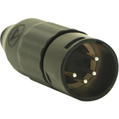 Switchcraft AAA Series 4-Pin XLR Male Cable Mount (Black Metal Finish, Silver Pins)