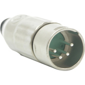 Switchcraft AAA Series 4-Pin XLR Male Cable Mount (Nickel Metal Finish, Silver Pins)