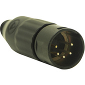 Switchcraft AAA Series 5-Pin XLR Male Cable Mount (Black Metal, Silver)