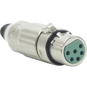 Switchcraft AAA Series 6-Pin XLR Female Cable Mount (Nickel Metal, Silver)