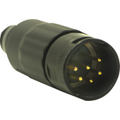 Switchcraft AAA Series 6-Pin XLR Male Cable Mount (Black Metal, Gold)