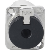Switchcraft E Series 1/4" 2 Conductor Mono Locking Panel Mount Jack (Black)