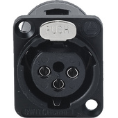 Switchcraft E Series 3-Pin XLR Female Solder Contacts (Black, Silver)