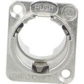 Switchcraft EH Series Empty Female Housing with Push Latch (Nickel)