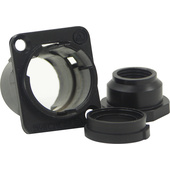 Switchcraft EH Series Housing with Insert for BPJJ01 Series RCA Feedthru (Black)
