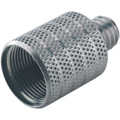 K&M 216 Thread Adapter 5/8" 27 Gauge Female Thread to 3/8" Male Thread