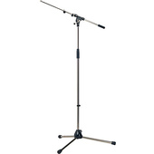 K&M 210/9 Tripod Microphone Stand with Telescoping Boom (Nickel)