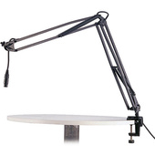 K&M 23850 Broadcast Microphone Desk Arm and Clamp