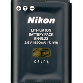 Nikon EN-EL23 Rechargeable Lithium-Ion Battery (3.8V, 1850mAh)