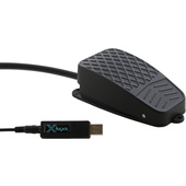 X-keys USB 3 Switch Interface with Black Commercial Foot Switch