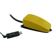X-keys USB 3 Switch Interface with Yellow Commercial Foot Switch