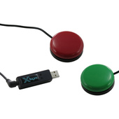 X-keys USB 3 Switch Interface with Red and Green Orby Switch