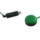 X-keys USB 3 Switch Interface with Green Orby Switch