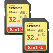 SanDisk 32GB Extreme UHS-I U3 SDHC Memory Card (Class 10, 2-Pack)
