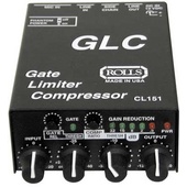 Rolls CL151 GLC - Gate and Compressor/Limiter with Microphone Preamp and XLR or 1/4" Mic/Line Input
