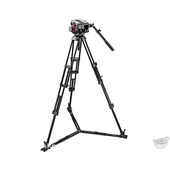 Manfrotto 509HD Video Head & 545GB Aluminum Tripod Pro Ground-Twin Kit 100