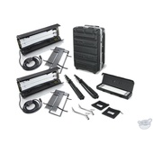 Kino Flo Dual Diva-Lite 201 Fixtures with Flight Case Kit (230VAC)