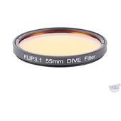 Flip Filters 55mm Threaded Underwater Colour Correction Red Filter for GoPro (DIVE)