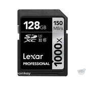 Lexar 128GB Professional 1000x UHS-II SDXC Memory Card (Class 10, UHS Speed Class 3)