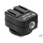 Vello Hot Shoe Adapter - Converts Standard Hot Shoe to Sony Hot Shoe + PC Socket