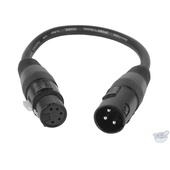 American DJ AC3PM5PFM Accu-Cable 3-Pin Male to 5-Pin XLR DMX Turnaround Cable